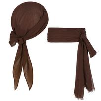 2Pcs/set Captain Jack Sparrow Halloween Festival Costume Hip-hop Cosplay Props Red