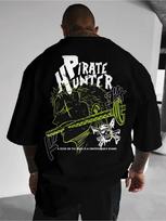 Zoro Anime ONE PIECE Summer TShirt Harajuku Men Cotton Fitness Retro Streetwear Loose Oversized Women Casual Short Sleeve Y2k 4XL