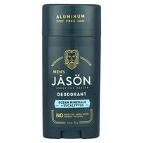 Jason Natural, Vyriškas, Dezodorantas, Be aliuminio, Jūros mineralai + Eukaliptas, 2,5 oz (71 g)