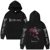 Y2K Anime Death Note Ryuk Graphic Hoodie Men Women Clothing Fashion Vintage Oversized Sweatshirt Men's Cartoon Manga Merch Hoodi 4XL