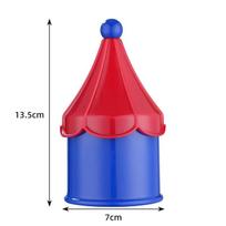 Cartoon Plastic Toothpick Box Dopamine Creative Cotton Swab Box Dental Floss Box Desktop Decorative Ornaments Household Products mėlyna