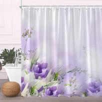 Plant Flower Shower Curtains Dandelion Watercolor Butterfly Floral Bath Screen Garden Bathroom Accessories Set Home Decor Fabric 90x180cm-35x70in