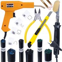 Rosfix DualWeld 5w1 – Plastiko Suvirinimo Rinkinys | Kaitrinis Suvirintuvas + Sagių Pistoletas + PP/PE/ABS/PC Suvirinimo Strypeliai | 200 Sagių