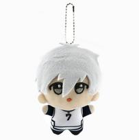 10cm Anime Volleyball Boy Blue Lock Kawaii Bag Pendant Keychain Isagi Mikage Reo Rin Itoshi Sae Plush Toy Kids Gift Cuddly Stuffed Fluffy Huggable white