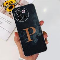 Skirta Vivo V40 Lite 2024 dėklas Madingas gėlių raidės Minkštas silikonas Telefonas Galinis dangtelis Skirta Vivo V40 Lite 5G Funda V40Lite Skaidrus Coque Vivo V40 Lite