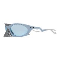 Oakley Plantaris Matte Stonewash/Prizm Deep Water Unisex Eyewear Blue OO9437-0463 F,Blue
