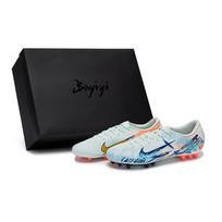 Nike Mercurial Vapor 16 Cushioning Soccer Shoes Unisex White Blue Orange Yellow FZ1389-300(Team80-SBOX) 40.5