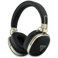 GUESS Bluetooth ENC Over-Ear Headphones – Black with Metal Grained Triangle Logo