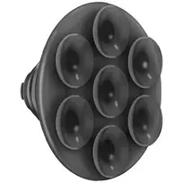 Popsockets PopTop Translucent Suck-Up phone grip and stand, black