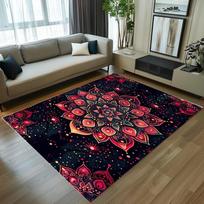 Bohemiškas Mandalos Kilimas Spalvingas 3D Spausdintas Kilimas Neslystantis Didelio Ploto Kilimas Svetainei Miegamajam Moderniam Namų Dekoru } 40cm x 60cm