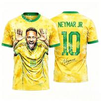 2026 Brazil Neymar Jr No.10 Football Jersey Match Training Kit Summer Sports Men's T-Shirt Clothing cycling jersey XXS