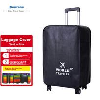 Luggage Cover, Non-Woven Fabric Case Protector, Dust-Proof Rain Cover, Wear-Resistant Suitcase Cover, No Side Opening with Side Pockets, 26 Inch