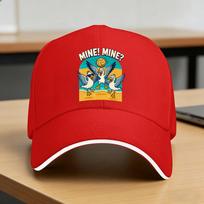 Volleyball Seagull Mine Baseball Cap  Stylish Trucker Hat Summer Couple Women Running Hippie Baseball Caps One Size