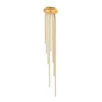Golded C Shape Ear Cuff Stainless Steel Tassel Earrings Retro Gold Jewelry  Travel auksas