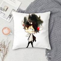 Hitman Reborn Classic 2000S Anime Double-Sided Printed Square Decorative Cushion Cover For Sofa Living Room Home Decor Peach skin 18*18(CM)-1Pcs