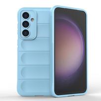 Atsparus smūgiams dėklas Samsung S23 Ultra Note 20, skysto silikono telefono dėklas Galaxy S22 Plus S21 FE A14 A24 A34 A54 M14 M34 M54 Galaxy Note 20 šviesiai mėlyna spalva