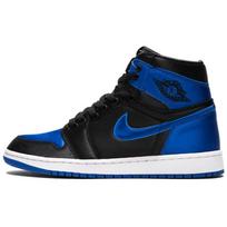 Jordan 1 Retro High Satin Royal Numbered 921193-007 42.5 juoda