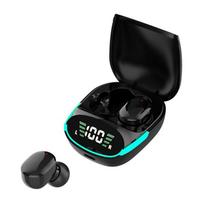 VAORLO 9D HIFI Stereo žemųjų dažnių žaidimų ausinės LED ekranas Belaidės ausinės Triukšmą slopinančios TWS Bluetooth 5.1 E-Sport ausinės juoda