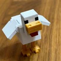 1 vnt. Pixelinė lapė Vištiena Gyvūnas Žaislai Judančios sąnarių Fidget žaislai Figūrėlė Darbalaukio Automobilio Namų Dekoracijos Statulėlė Dovanos
