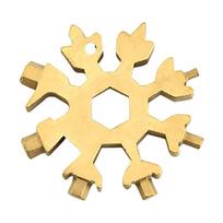 18-in-1 Snowflake Multitool Carbon Steel Snowflake Bottle Opener Flat Screwdriver Kit Wrench Gift for Men auksas