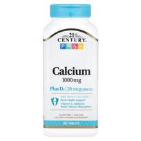 21st Century Sentry Calcium Plus D3 1000mg 90 Tablets