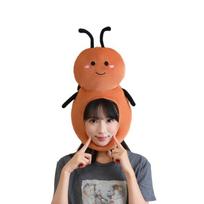 Funny Cockroach Costume Hat Soft Plush Cap Halloween Accessory For Kids Adults Party Cosplay Role Play Dressing Up 1