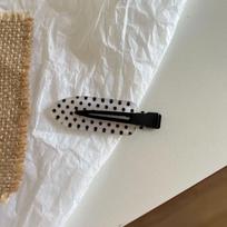 Set of 4/8 Lovely Polka Dot Hairpins in Black and White for Girls; Side Bangs Cute Hair Clips Ideal for Daily Use and Gifts