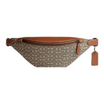 COACH fanny pack Charter 32 classic presbyopic nameplate logo multi-function pocket zipper closure jacquard calfskin shoulder crossbody bag chest bag ruda