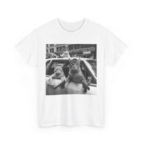 Gangster Cats Street Unisex T-Shirt, Cat Meme Women Men Funny T-Shirt S įvairiaspalvis