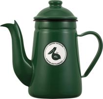 Kalita Enamel Coffee Green Direct Heat Pelican 1L High Heat Drip Coffee Server (Japanese-made) Pot, GR, 1000ml, Compatible, #52309, Retention, Pot, žalia