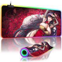 RGB Backlit Large Mouse Pad Azur Lane Mousepad Gamer LED Sexy Anime Girls Overwatch Mouse Mat Non-Slip Kawaii Gaming Desk Pad RGB 300x600x3mm