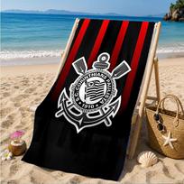 Sport Club Football Crest Printed Microfiber Beach Towel, Soft And Absorbent, Quick-Dry, Ideal for Summer Travel, Beach Essential, Swimming Pool 70cmx140cm(27x55inch)