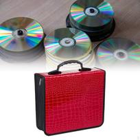CD dėklo laikiklis DVD laikiklis Kietas dulkėms atsparus nešiojamasis PU odinis diskų bukletas, skirtas nešioti