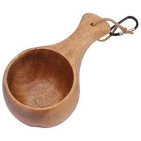 Nordic Style Wooden Mug Outdoor Camping Hiking Drinking Cup Portable for Coffee Tea Milk L