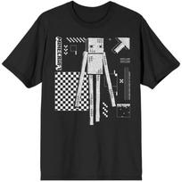 Minecraft Enderman Wayfinding Black T-Shirt XXL gray
