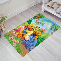 1 vnt. Disney Mikės Pūkuotuko rašto kilimas Plotas kilimėlis Neslystantis kilimas Skalbiamas rankomis Grindų kilimėlis Tinka svetainei, miegamajam, namų dekoravimui 60cm by 90cm