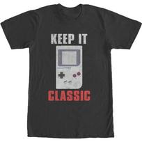 Fifth Sun Men's Nintendo Game Boy Keep it Classic T-Shirt S juoda