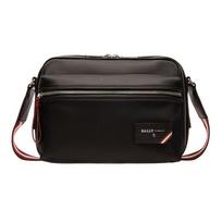 Bally Classic Red And White Striped Minimalist Solid Color Business Nylon Shoulder Crossbody Bag Men bags Black FIJI-00 Basic Set (Bag+Dust Bag)