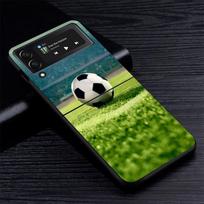 Football Soccer Ball Design Z Flip 7 Phnoe Case For Samsung Z Flip 6 5 4 3 5G Galaxy ZFlip7 ZFlip4 ZFlip5 ZFlip6 ZFlip3 Phone Co Samsung Z Flip 5
