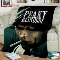 HD Tommy Shelby 3D P-Peaky Blinders Blanket,Soft Throw Blanket for Home Bedroom Bed Sofa Picnic Travel Office Cover Blanket Kids 75x90cm