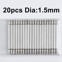 20pcs Dia 1.5mm/1.8mm Spring Bars Watch 20mm Strap Link Pins Fits 12 14mm 16mm 18mm 19mm 21mm 22mm 24mm 26mm Watchband Link Bars 18mm