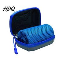 Outdoor Cooling Towel 1/5Pcs with Carrying Case Quick Dry Absorbent Ice for Moisture-wicking Sports Neck & Face Breathable Chilly Sports Gym Yoga 30*80cm tamsiai mėlyna spalva