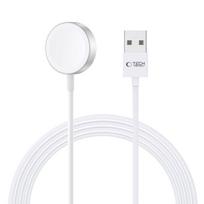 Magnetic Inductive Charger For Apple Watch 1.2M Usb-A Ultraboost - White