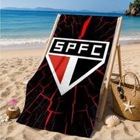 Pau-lo Fc Emblem Printed Microfiber Beach Towel, Soft And Absorbent, Quick-Dry, Ideal for Summer Travel, Beach Essential, Swimming Pool 70cmx140cm(27x55inch)