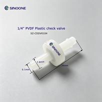 Ozone Resistant1/4  PVDF Body Ozone FKM Diaphragm Check Valve Suitable for High-purity Fluid and Sanitary Applications PVDF
