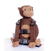 Kaina Beždžionėlės pliušinis PP medvilnės vaiko saugos diržas su kuprinės individualiu logotipu Unisex (as the picture,14 in(35.56cm)) brown