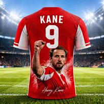 Harry Kane 3D Print Sports Quick-dry Breatha Men Football Shirt T-Shirt Outdoor Club Team Training Parent-child Clothing Summer S