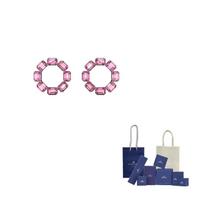 Swarovski Millenia Earrings Womens Pink F-Branded gift bag rožinė