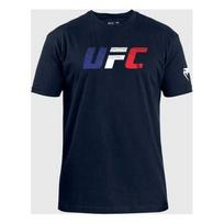 Vyriški UFC Unrivaled by Venum tamsiai mėlyni marškinėliai su Prancūzijos vėliava