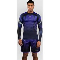Venum x TEKKEN 8 ilgomis rankovėmis marškinėliai Rashguard - Kazuya - juoda/violetinė